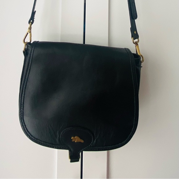 Roots Handbags - Roots leather saddle crossbody bag